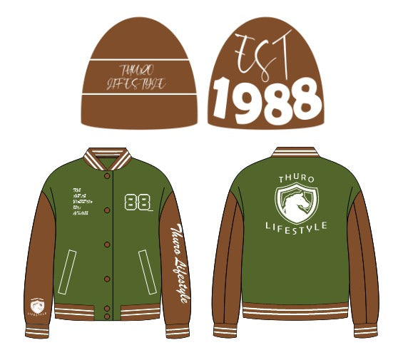 Letterman jacket and Beenie set