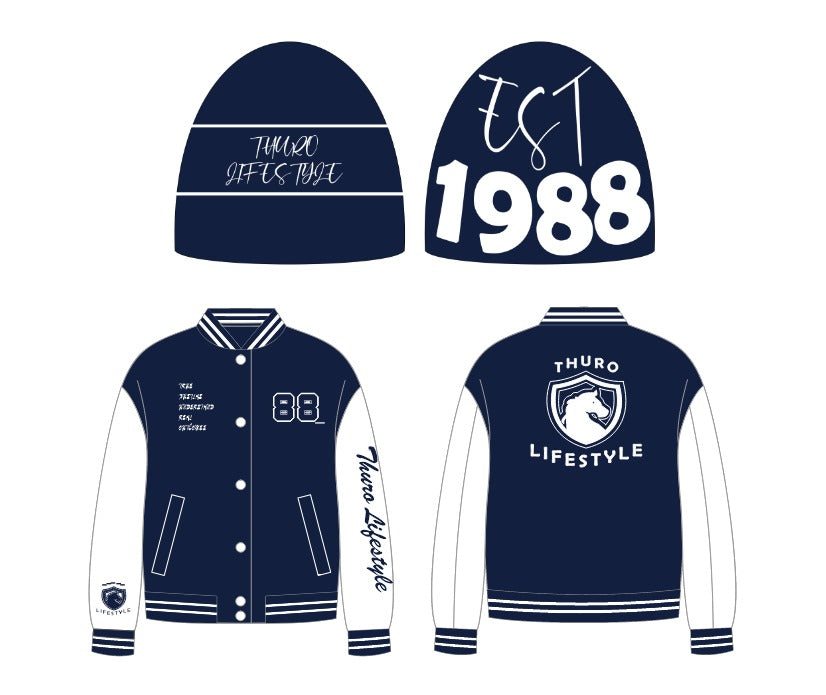 Letterman jacket and Beenie set