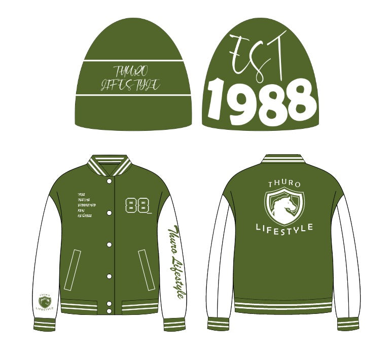 Letterman jacket and Beenie set