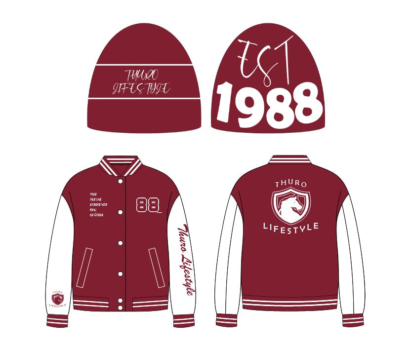 Letterman jacket and Beenie set