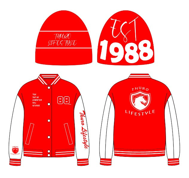 Letterman jacket and Beenie set